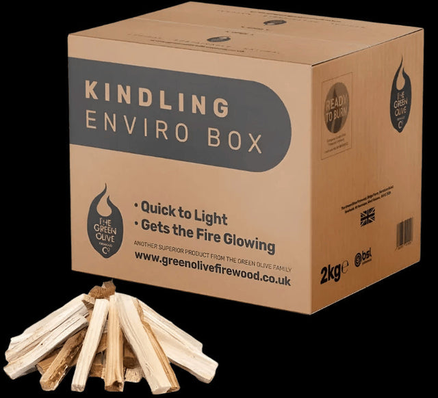 Kindling Wood Sticks Enviro Box 2kg by Green Olive Firewood Company Green Olive Firewood Co