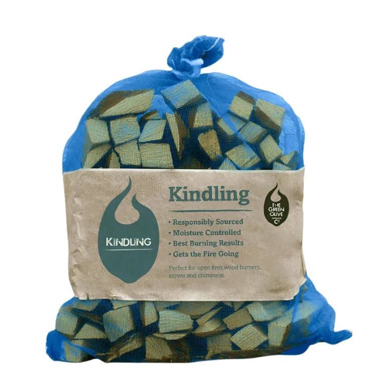 Kindling Wood Sticks Net Bag 2kg by Green Olive Firewood Company Green Olive Firewood Co