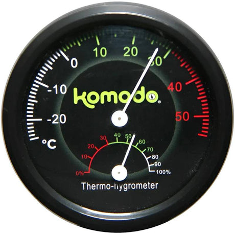 Komodo Combined Analogue Thermometer and Hygrometer Happy Pet Products Limited