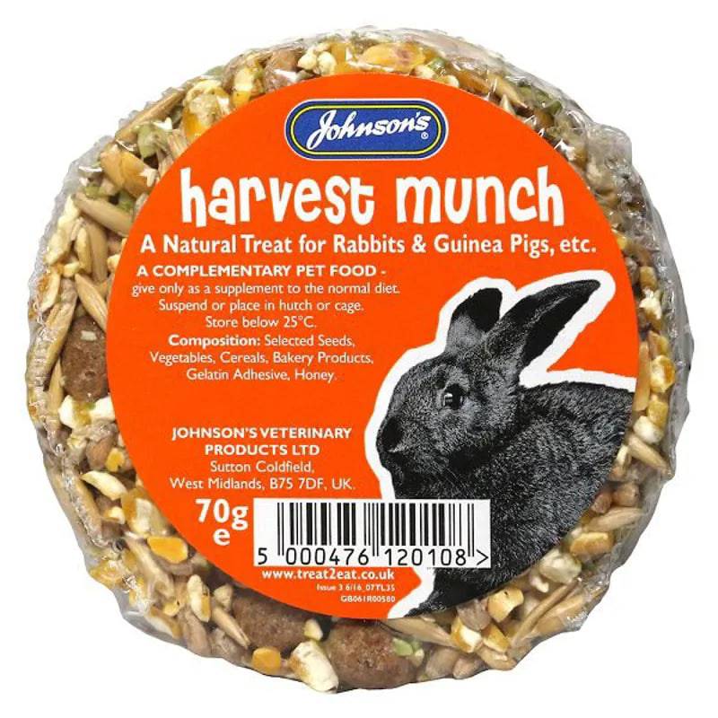 Johnson's Rabbit & Guinea Pig Harvest Munch Treat 70g