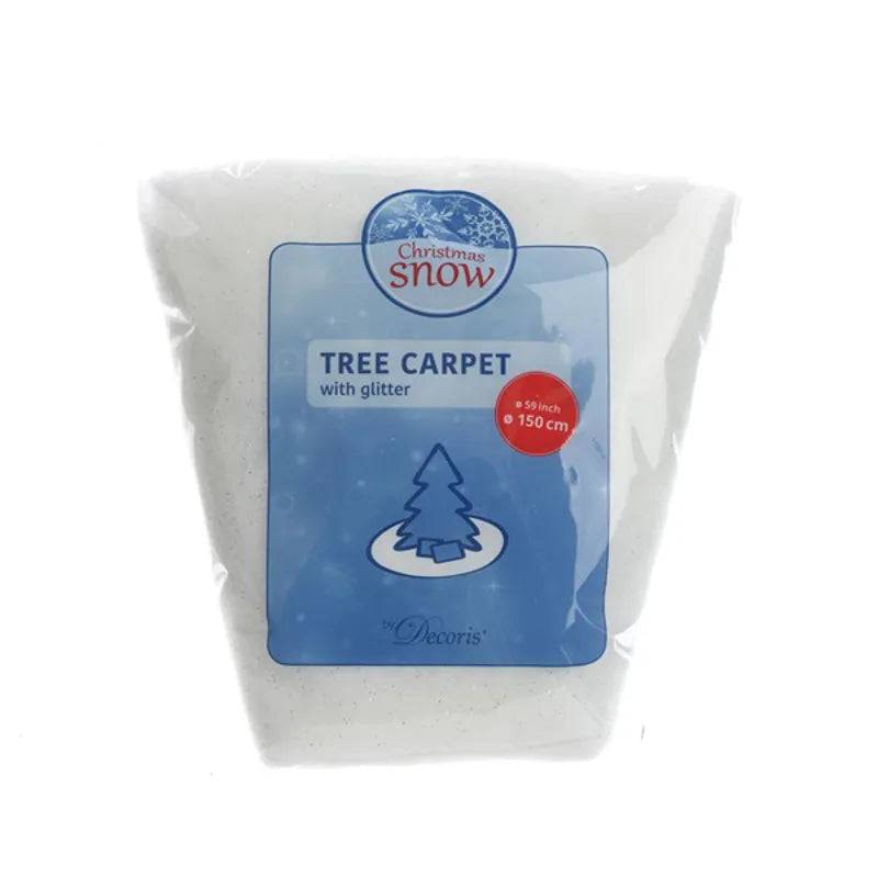 Tree Skirt Silver Glitter 150cm by Kaemingk