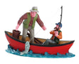 Canoe Catch Lemax Christmas Village Figurine Lemax Christmas Village