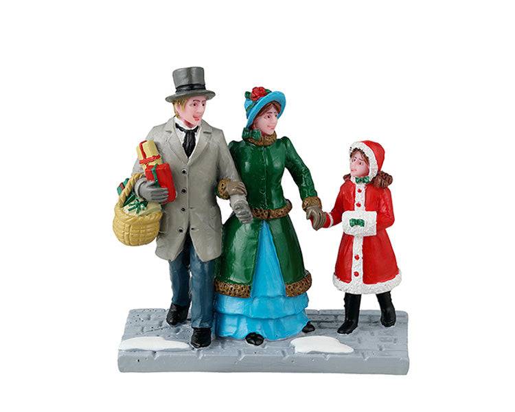 Christmas Eve Shopping Lemax Christmas Village Figurine