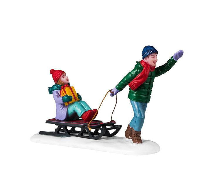 Christmas Eve Visit Lemax Christmas Village Figurine