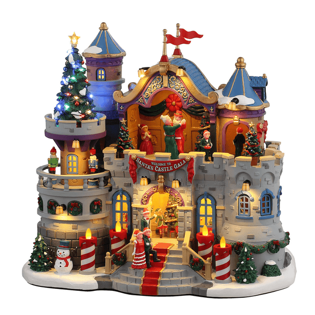 Santa's Castle Gala With 4.5V Adaptor Lemax Christmas Village Sights and Sounds Lemax Christmas Village