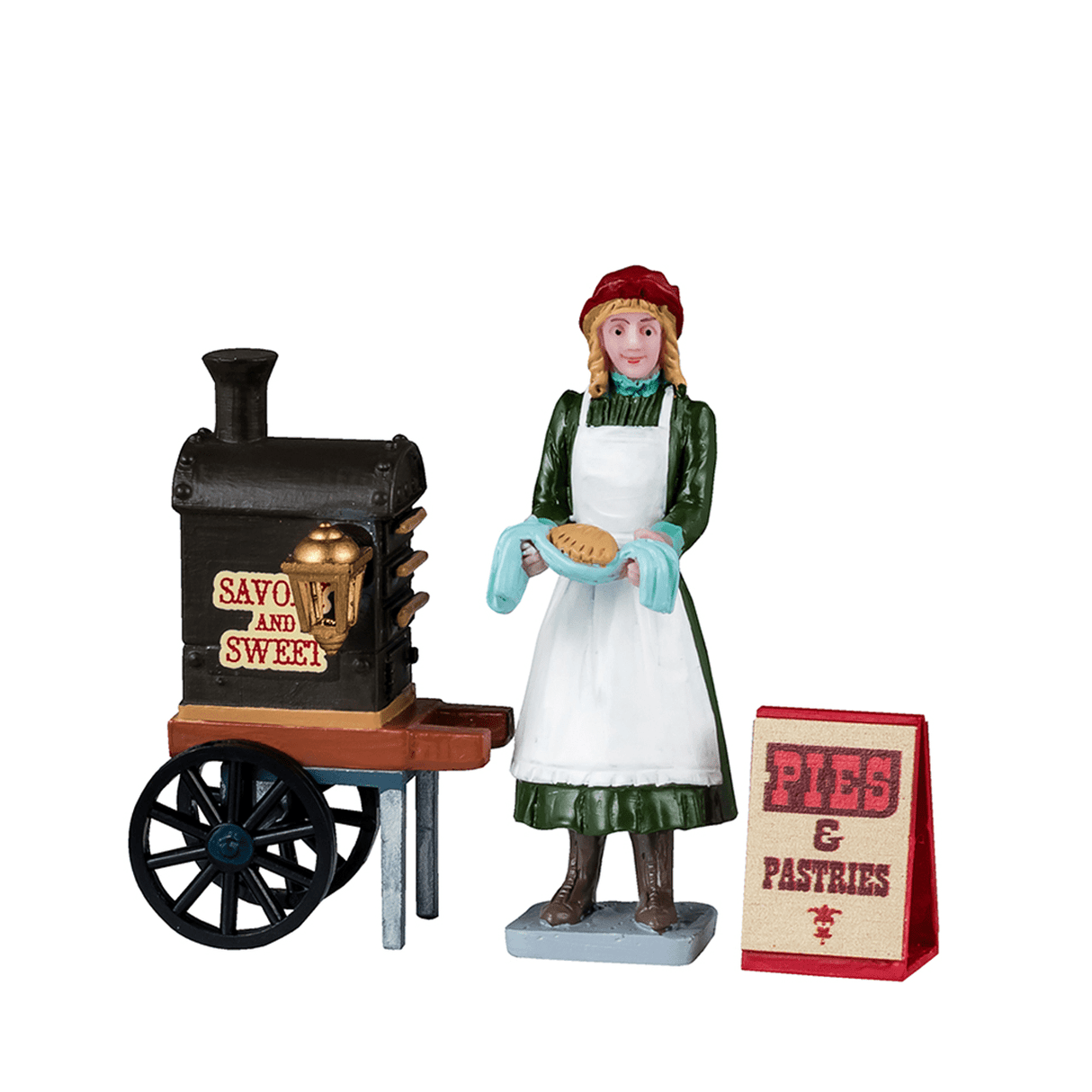 Savory & Sweet Pies & Pastries Set of 3 Lemax Christmas Village Figurine