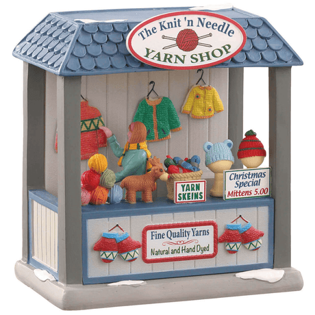 The Knit 'N Needle Yarn Shop Lemax Christmas Village Table Accent Lemax Christmas Village