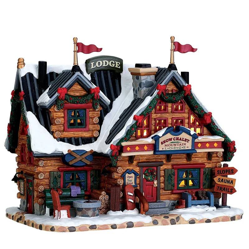 Apres Ski Lodge Lemax Christmas Village Illuminated Building