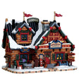 Apres Ski Lodge Lemax Christmas Village Illuminated Building Lemax Christmas Village