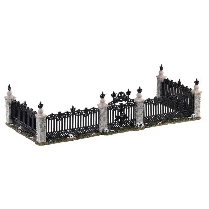 Bat Fence Gate Set Of 5 Lemax Spooky Town Accessory