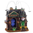 Black Raven Manor With 4.5V Adaptor Lemax Spooky Town Sights and Sounds Lemax