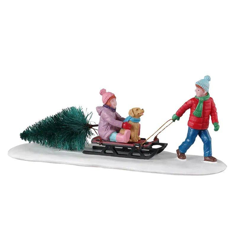 Bringing Home Our Tree Lemax Christmas Village Table Accent Lemax Christmas Village