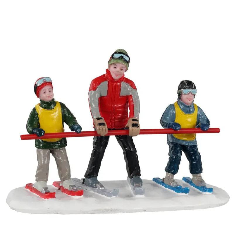 Bunny Slope Beginners Lemax Christmas Village Figurine