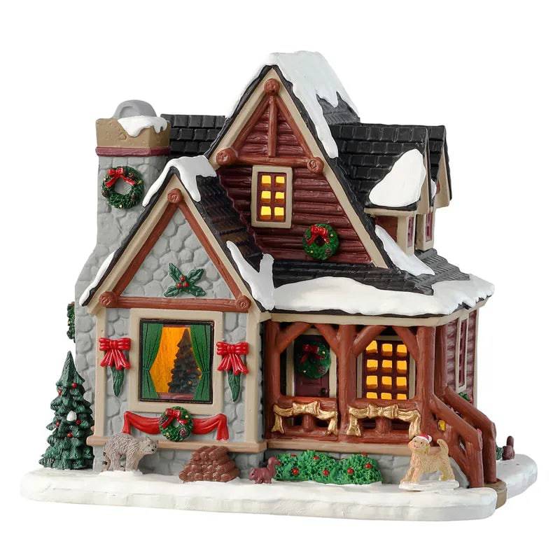 Christmas Cabin Lemax Christmas Village Illuminated Building