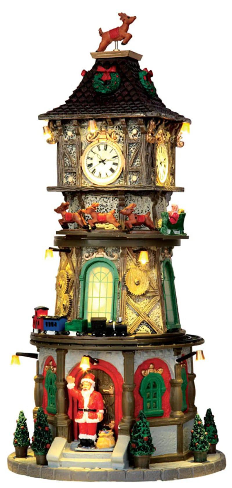 Christmas Clock Tower Lemax Christmas Village Sights and Sounds Lemax