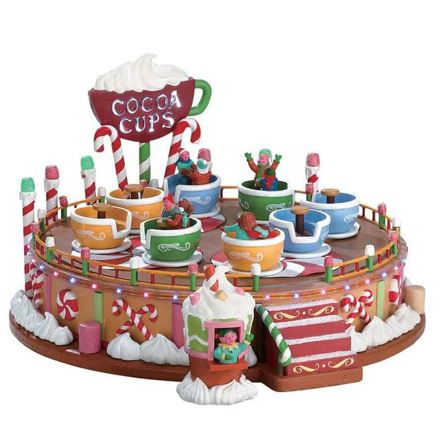 Cocoa Cups with 4.5V Adaptor Lemax Christmas Village Sights and Sounds Lemax Christmas Village