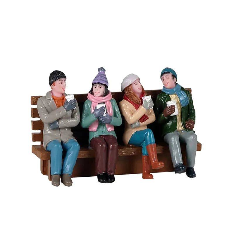 Coffee And Friends Lemax Christmas Village Figurine Lemax