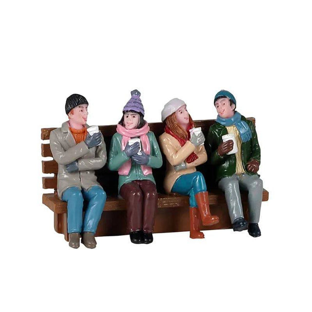Coffee And Friends Lemax Christmas Village Figurine Lemax