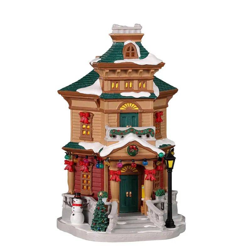 Corner Residence Lemax Christmas Village Lighted Building