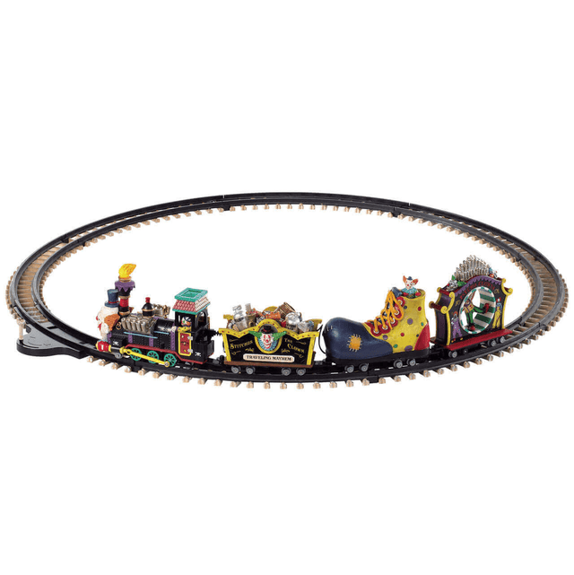 Crazy Clown Express Lemax Spooky Town Sights and Sounds Lemax