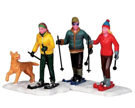 Cross Country Friends 2pcs Lemax Christmas Village Figurine Lemax Christmas Village