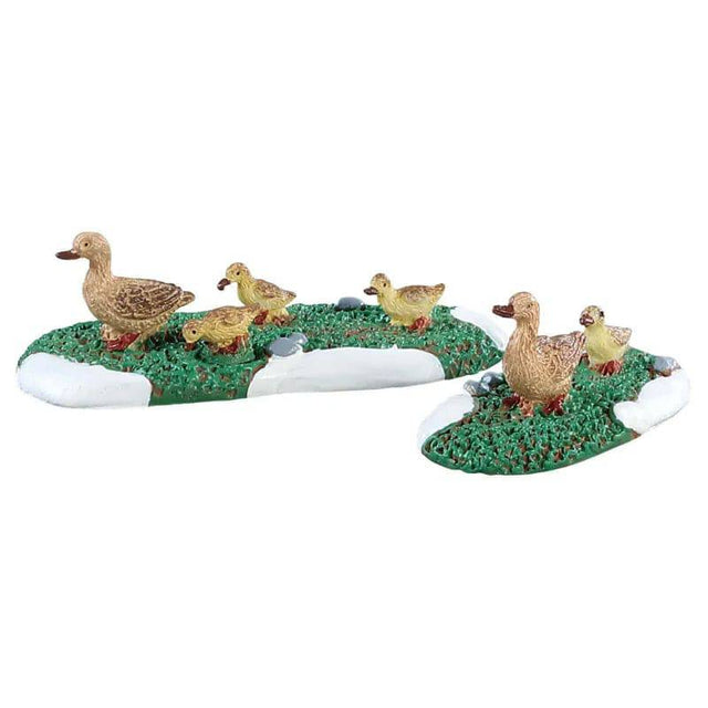 Ducks Set Of 2  Lemax Christmas Village Figurine Lemax Christmas Village