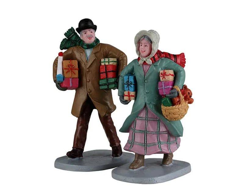 Gifts For The Grandchildren Set Of 2 Lemax Christmas Village Figurine