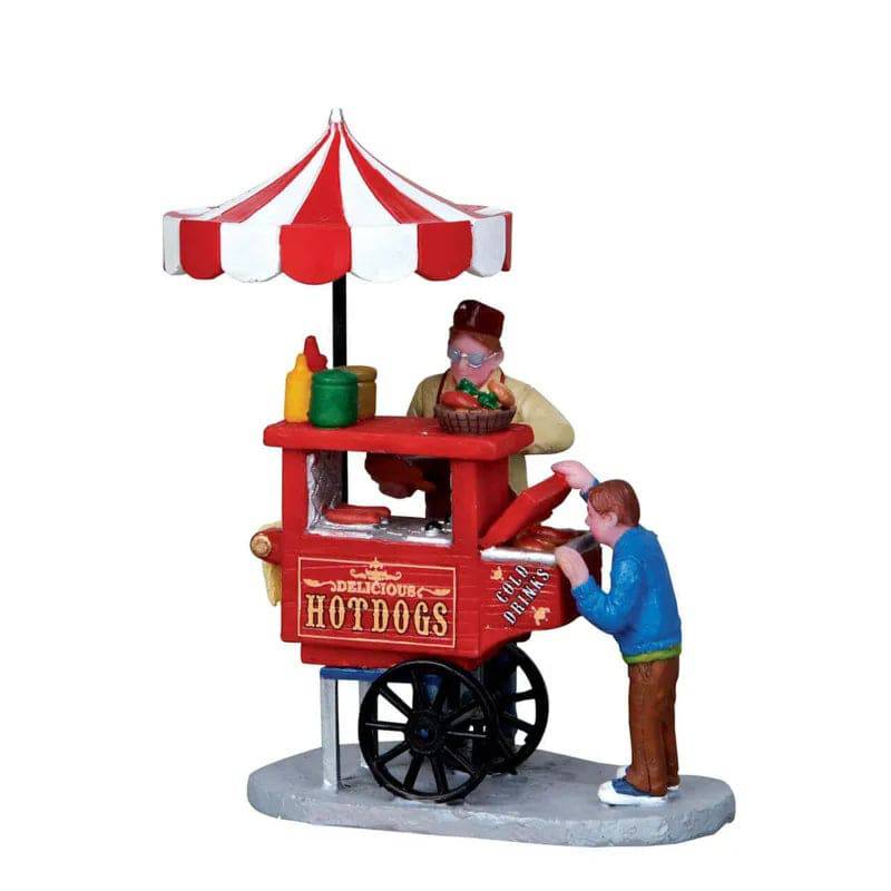 Hot Dog Cart Lemax Christmas Village Figurine Lemax