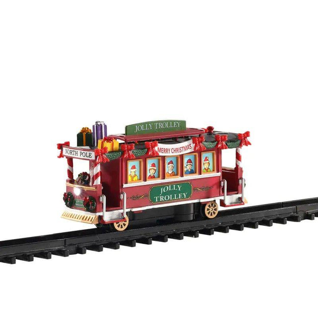 Jolly Trolley Lemax Christmas Village Sights and Sounds Lemax