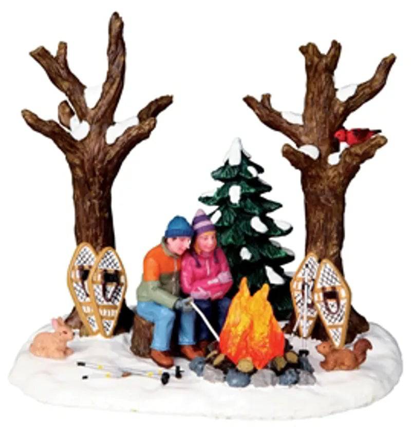 Staying Warm B/O Lemax Christmas Village Table Accent