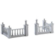 Plaza Fence Set Of 4 Lemax Christmas Village Accessory Lemax