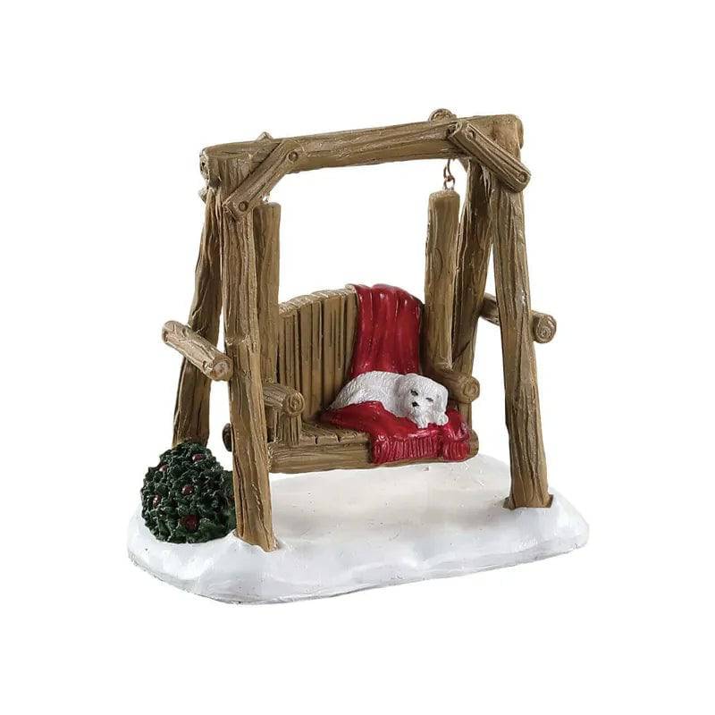 Rustic Log Swing Lemax Christmas Village Accessory