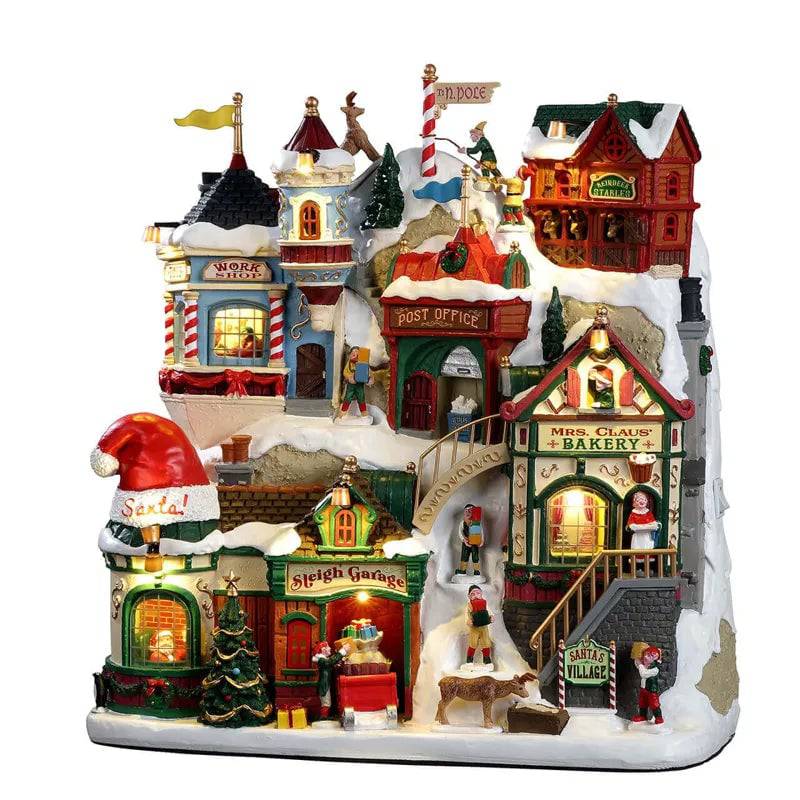 Santa's Village Lemax Christmas Village Illuminated Facade