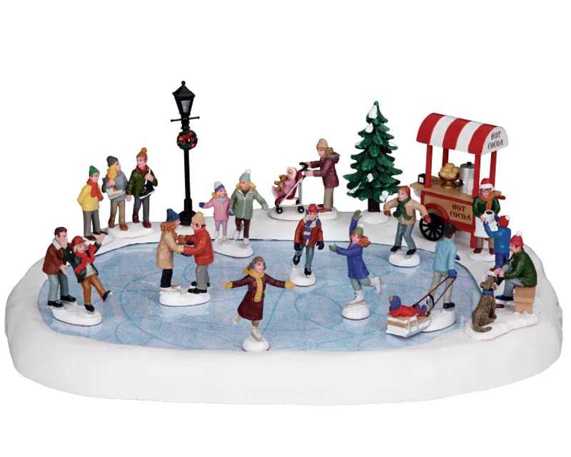 Skating Pond Lemax Christmas Village Sights and Sounds