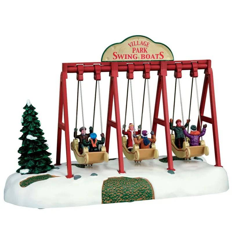Swing Boats Lemax Christmas Village Table Accent