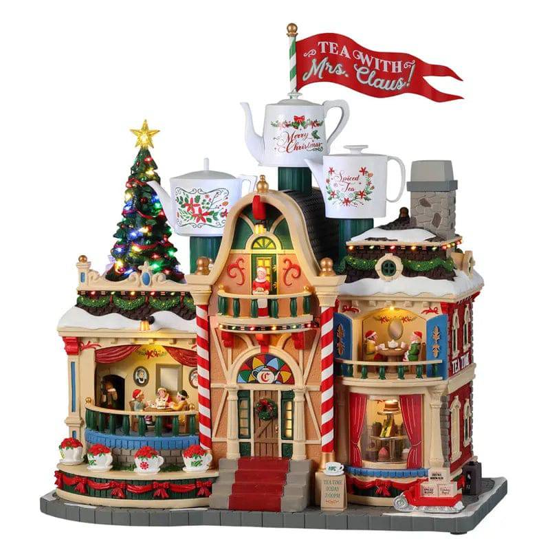 Tea With Mrs. Claus Lemax Christmas Village Sights and Sounds