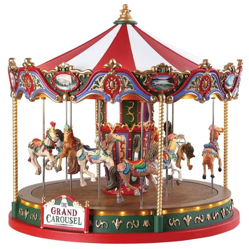 The Grand Carousel Lemax Christmas Village Sights and Sounds