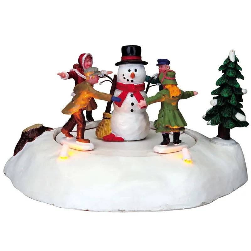 The Merry Snowman Lemax Christmas Village Lighted Table Accent Lemax Christmas Village