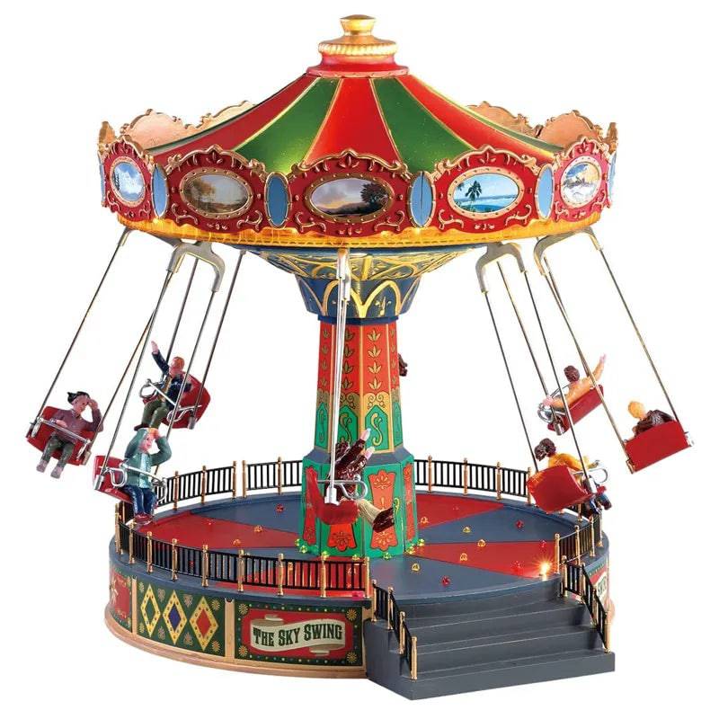 The Sky Swing Lemax Christmas Village Table Accent Sights  and  Sounds