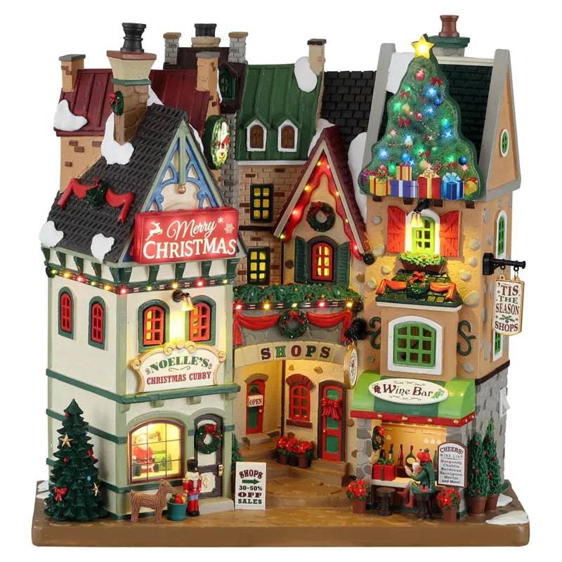 Tis The Season Shops Lemax Christmas Village Illuminated Facade
