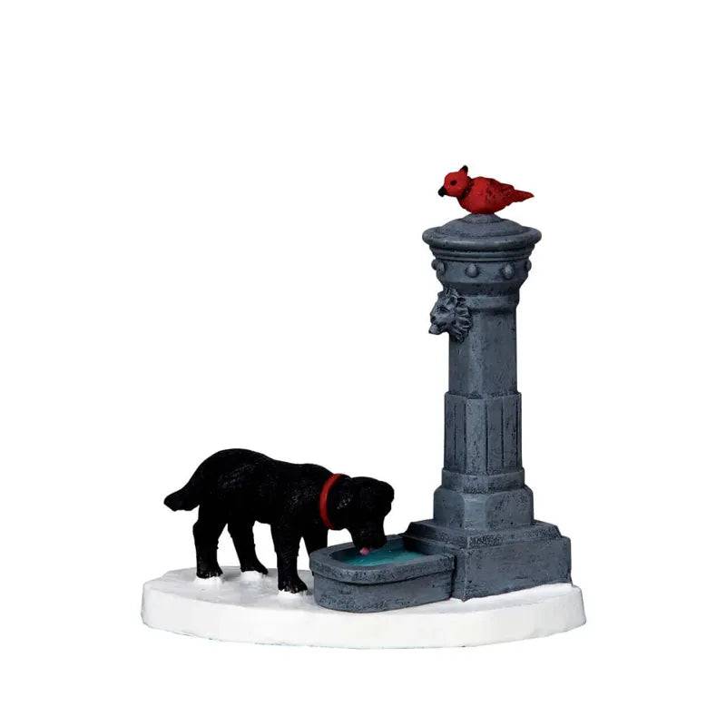 Water Fountain Lemax Christmas Village Figurine Lemax