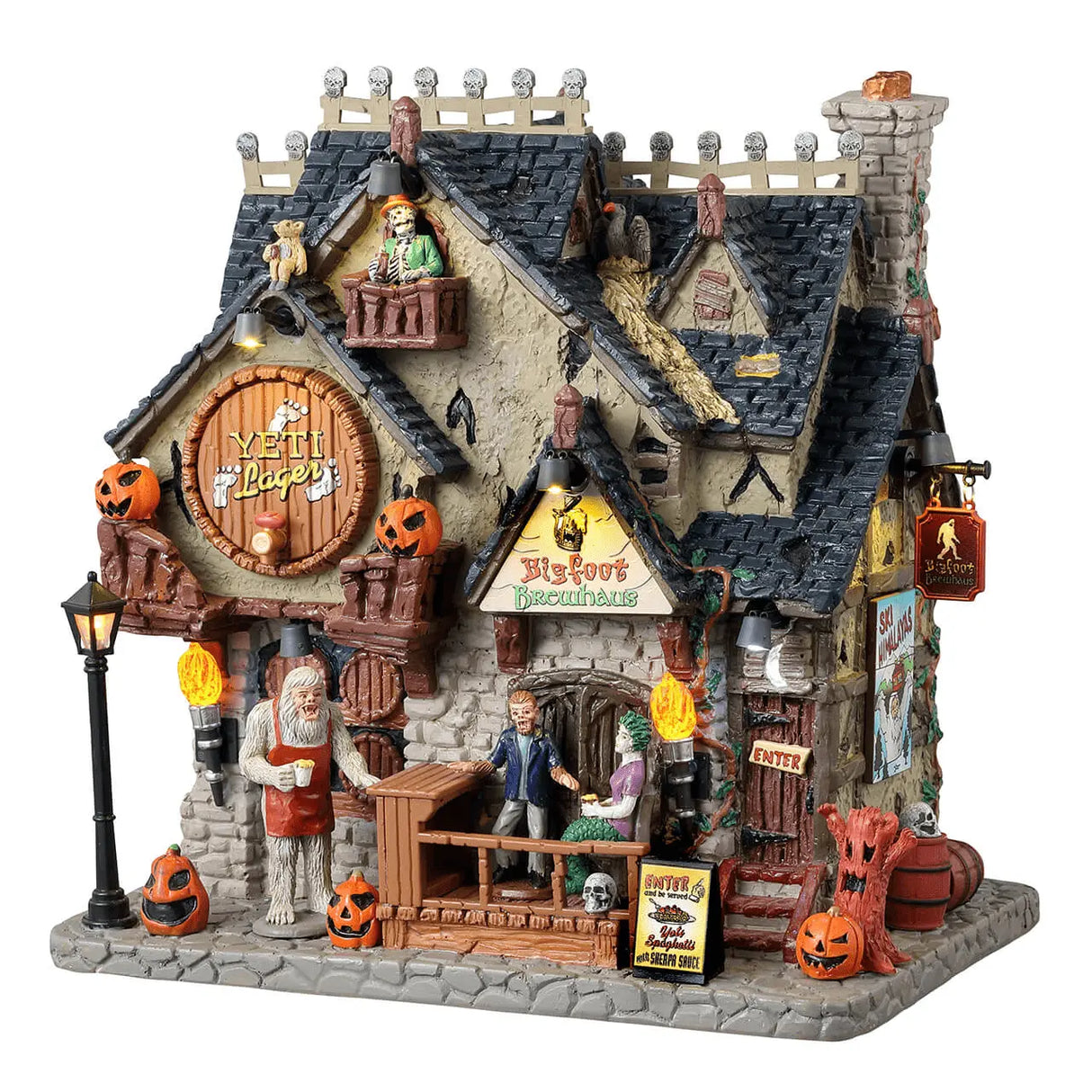 Bigfoot Brewhaus Lemax Spooky Town Lighted Building Lemax Spooky Town
