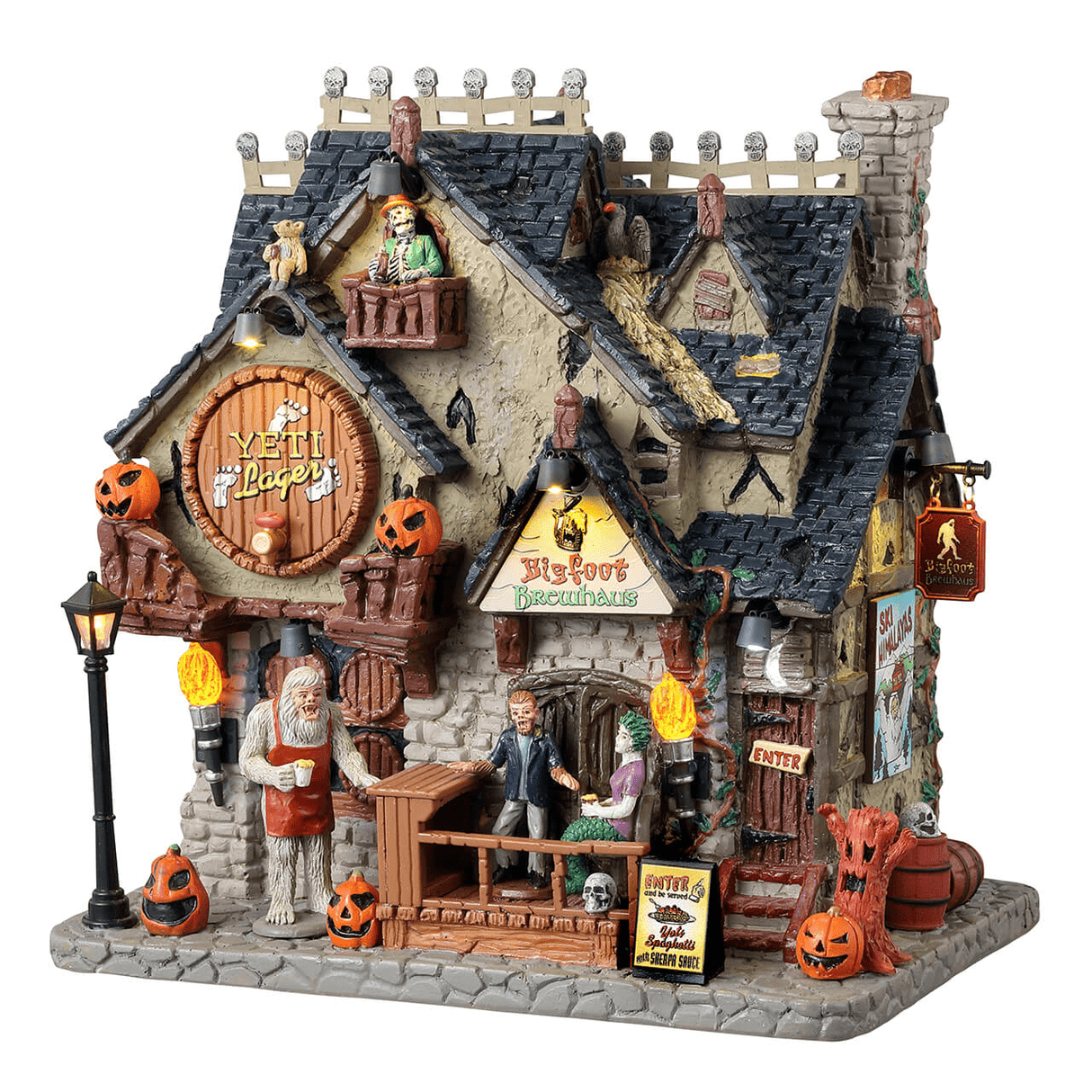 Bigfoot Brewhaus Lemax Spooky Town Illuminated Building Lemax Spooky Town