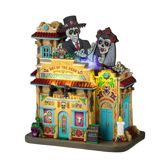 Day Of The Dead Emporium Lemax Spooky Town Lighted Building Lemax Spooky Town