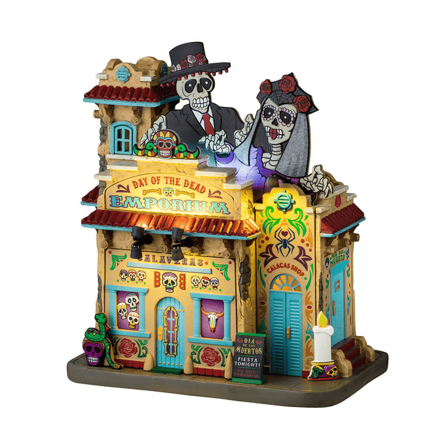 Day Of The Dead Emporium Lemax Spooky Town Illuminated Building Lemax Spooky Town