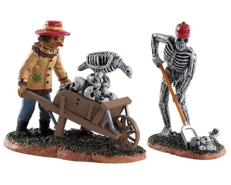 Ghoulish Gardeners Set of 2 Lemax Spooky Town Figurine Lemax Spooky Town