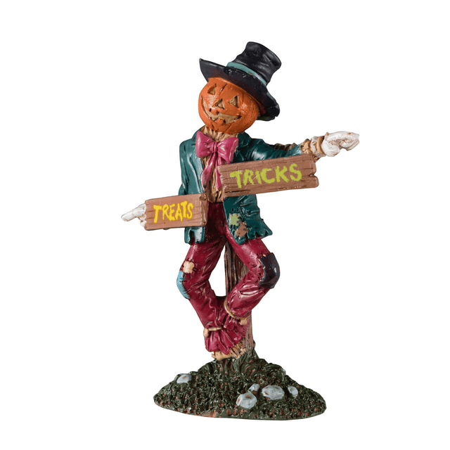 Scarecrow Signpost Lemax Spooky Town Accessory Lemax Spooky Town