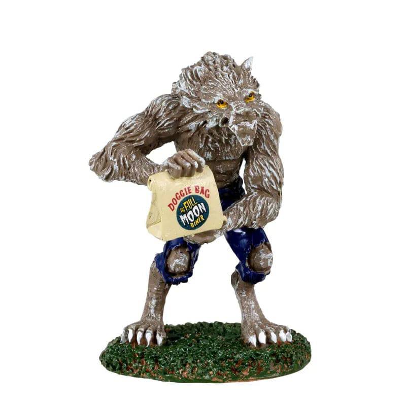 Wolfie Eats Out Lemax Spooky Town Figurine Lemax