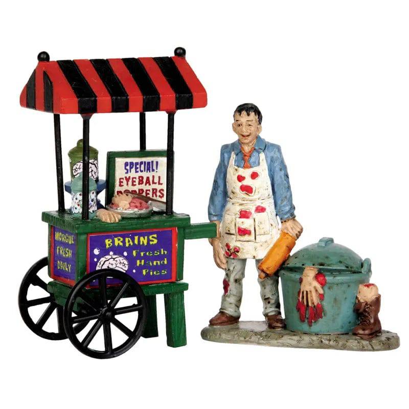 Zombie Brains Foodcart Set Of 2 Lemax Spooky Town Figurine