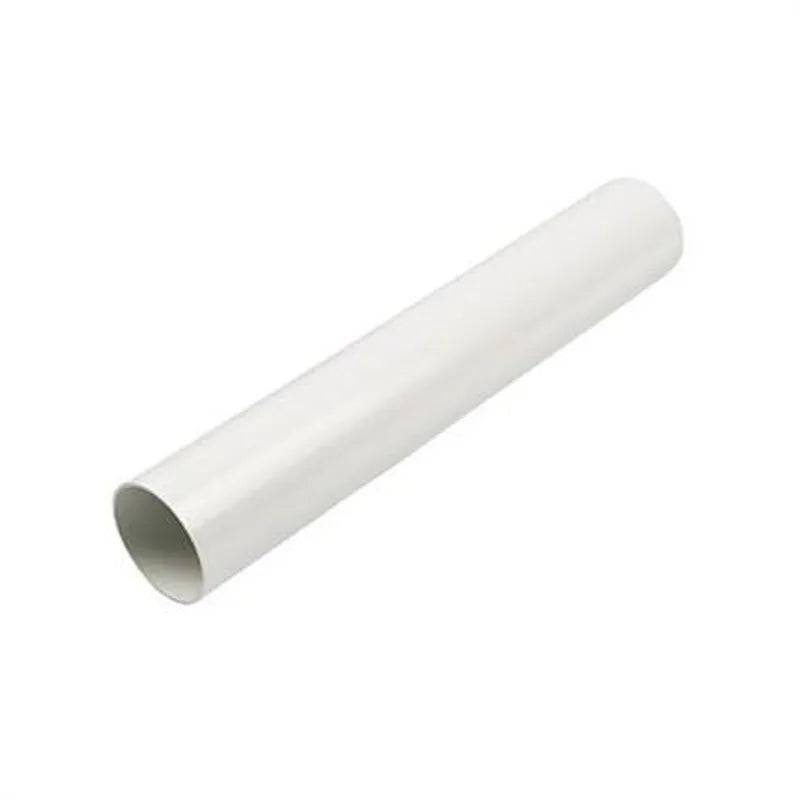 White 0.5 Inch bore PVC-U pipe per metre